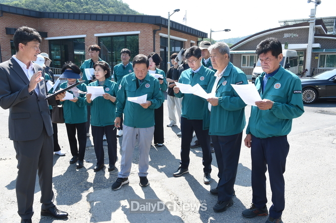 대구 군위군의회 행감특위, 현안 사업 현장 방문