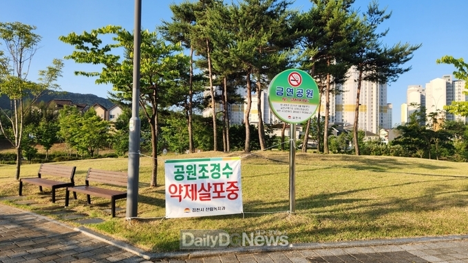 김천시 도심공원 건강한 여름 준비로 분주