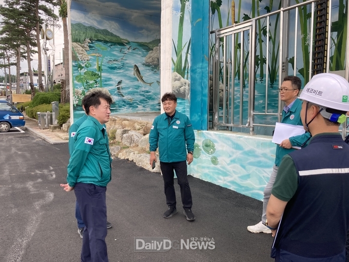 봉화군, 집중호우 대비 빗물펌프장 점검