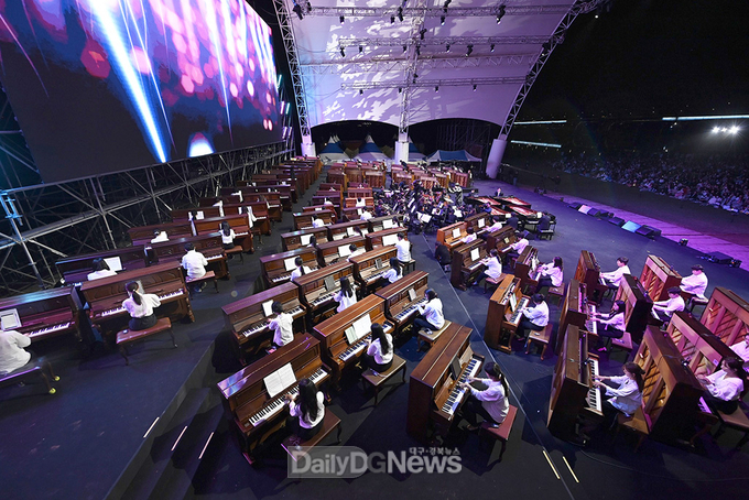 2023년 달성 100대 피아노 모습. (사진=달성군 제공)