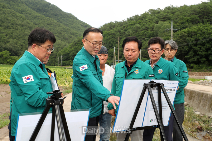 이한경 행안부 차관, 안동 호우 피해지역 방문