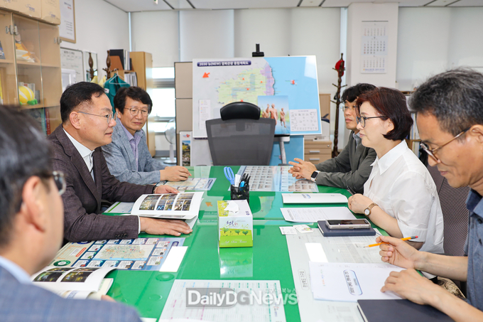 김재욱 칠곡군수, 도비 확보 위한 경북도청 방문