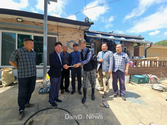 풍산읍 이장협의회, 주택화재 피해 가정에 격려금 3백만원 전달