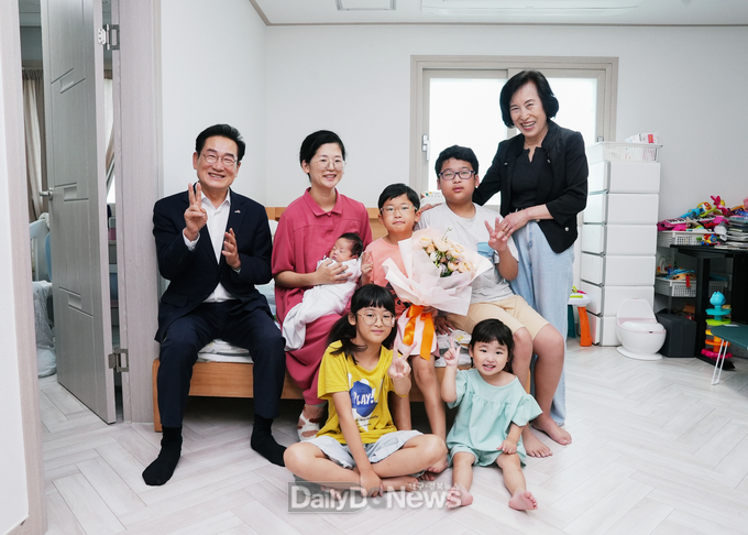  영천시, 다둥이 가족 다섯 번째 아기 탄생