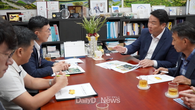 정희용 의원, 여름철 재해위험 대비 풍수해 정비사업 추진 현황 점검 면담