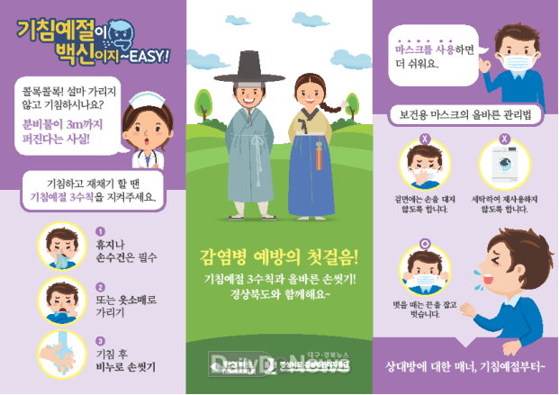 경북도, 코로나19 확산 방지 위한 개인방역 수칙 준수 당부