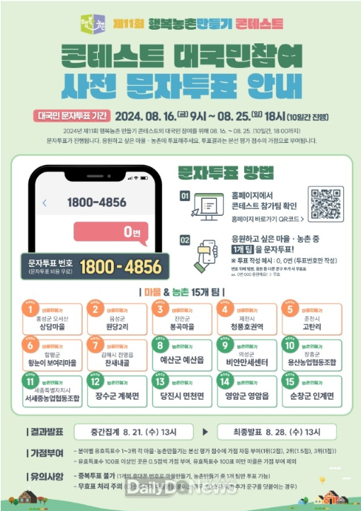 의성 비안만세센터, 행복농촌만들기 콘테스트 본선 진출