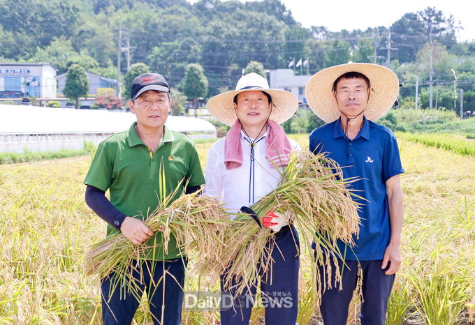 성주군, 올해 첫 벼베기 실시
