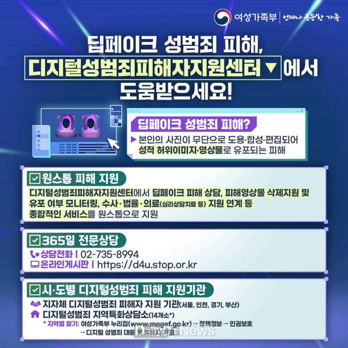 경북도, 딥페이크 피해자 적극 지원