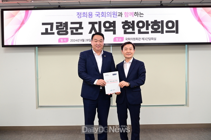 고령군, 지역 현안 해결 위한 국회 방문