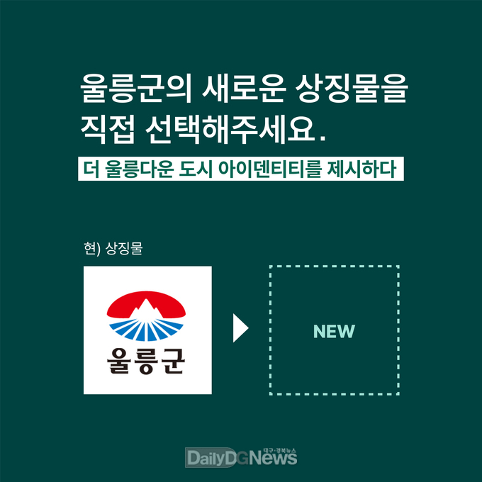 울릉군의 새로운 얼굴! 상징물 선호도조사 시행