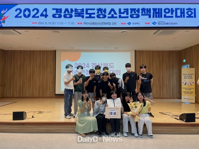 봉화군 청소년참여위원회, 경상북도 청소년정책제안대회 대상 수상