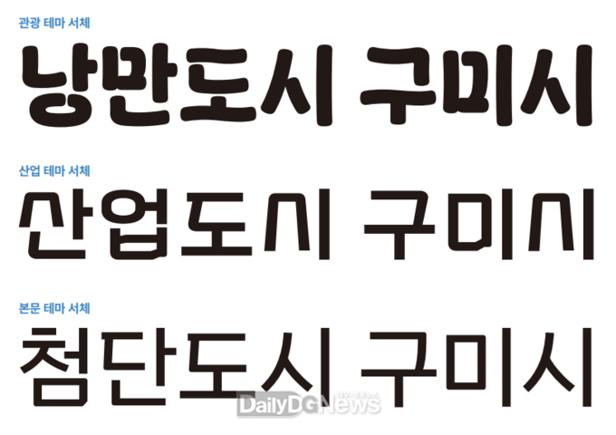 구미시, 전용서체 3종 개발 용역 최종보고회 개최