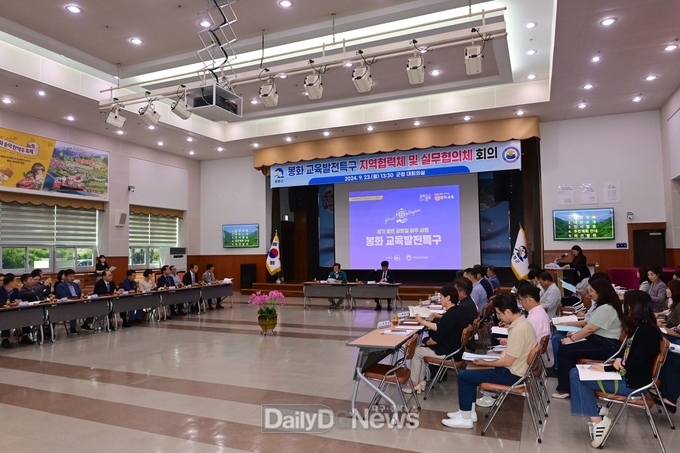 봉화군, 교육발전특구 지역협력체 및 실무협의체 회의 개최