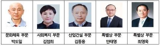 경산시, 경산시민상 수상자 총 5명 선정