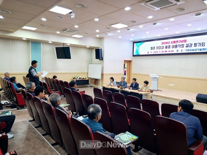 구미시, 아삭한 식감과 고당도! 멜론 '하미과' 재배 평가회 개최