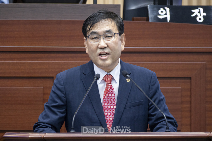 황두영 경북도의원, 제350회 임시회 제2차 본회의에서 5분 자유발언 진행