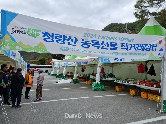 가을단풍과 함께 청량산 농특산물 직거래 장터 개장