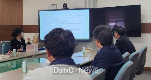 대구공업대학교. 대구드림파크 창업보육센터와 ‘입주·졸업 기업 교육 및 간담회’ 개최 모습. (사진=대구공업대 제공)