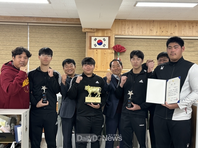 상주공고, 제3회 청송황금사과배 전국고교장사 씨름대회 입상!