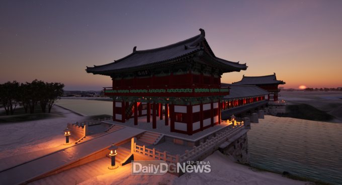 경주시 디지털트윈 3차원 지도 서비스로 우수상 수상_월정교.
