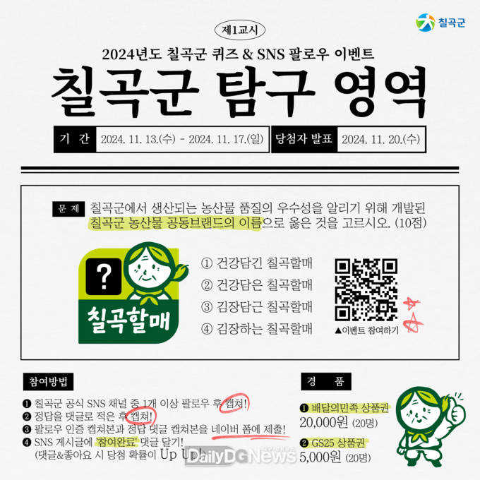 농산물 공동브랜드 ‘건강담은 칠곡할매’ 홍보