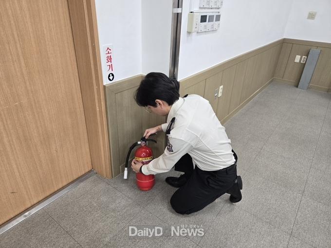 의성소방서, 소화기 내용연한 주기표 부착 추진