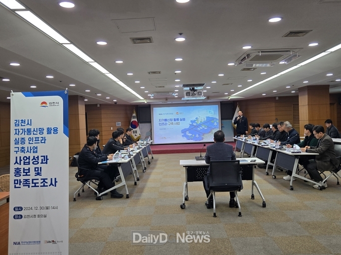 김천시 자가통신망 활용 실증 인프라 구축 사업 성공적 추진