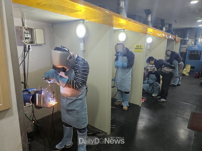 경산시농업기술센터, 농업인 대상 농작업안전 용접 교육 실시