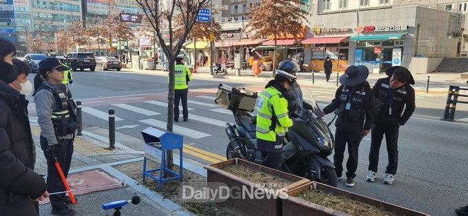 예천경찰서, 관련 기관 합동 이륜차 법규위반행위 집중 단속 실시