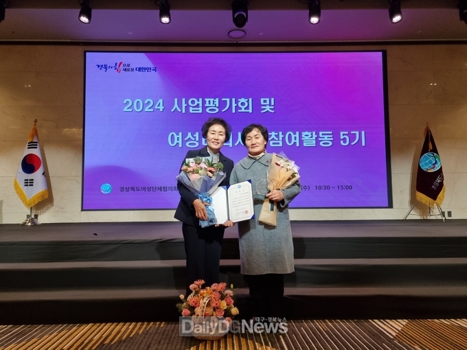 상주여협, 경북 여성지도자 사업평가 우수상 수상