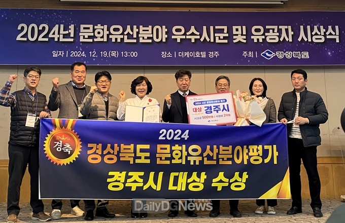 ‘2024년 시군 문화유산분야 평가’우수시군 시상