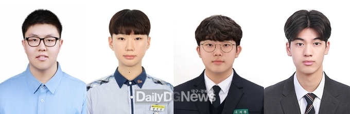 조은우(경산과학고 2학년), 장우진(포항제철공업고 3학년), 나지홍(포항제철고 1학년), 김준성(경주정보고 3학년)