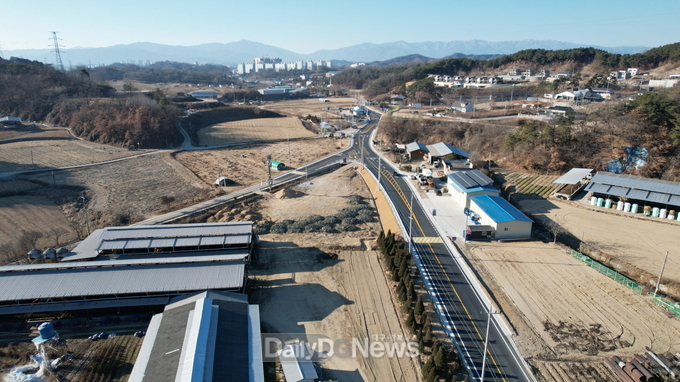 영주시, 시도 및 농어촌도로 정비사업 추진(개선도로 전경)