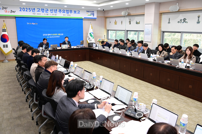 고령군, 2025년 주요 업무계획 보고회 개최