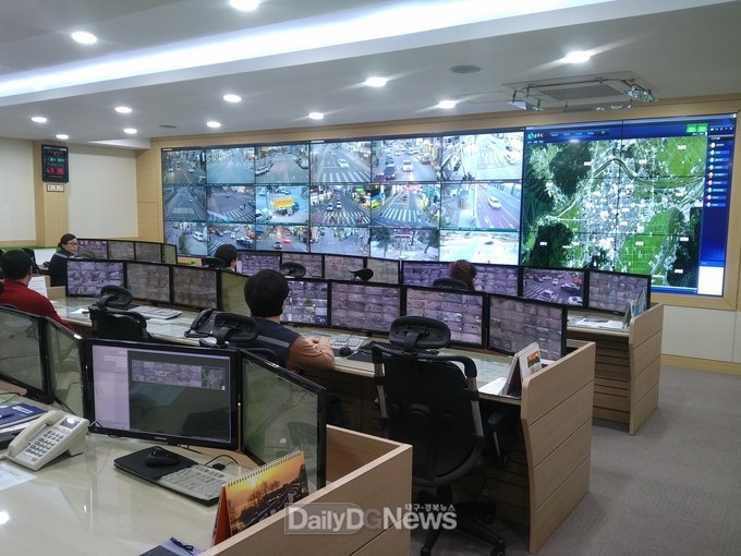 상주시 CCTV통합관제센터 전경
