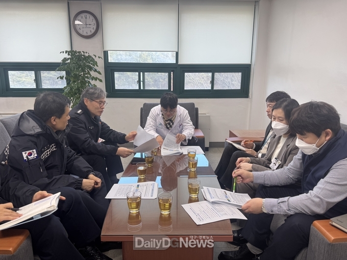영덕소방서, 설 연휴 대비 응급의료기관 방문 간담회