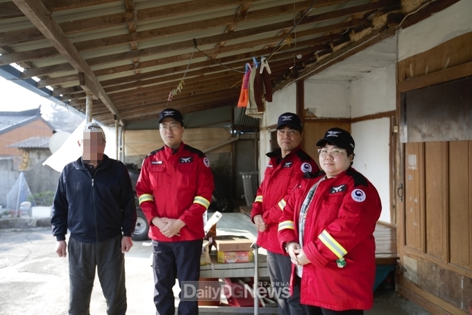 울진산림항공관리소, 설명절 맞이 소외된 이웃 위문 방문 실시