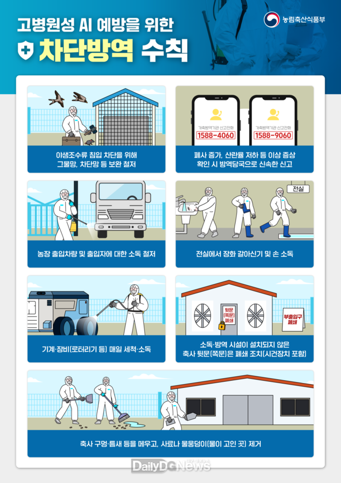 구미시, 고병원성 조류인플루엔자(AI) 의사환축 발생
