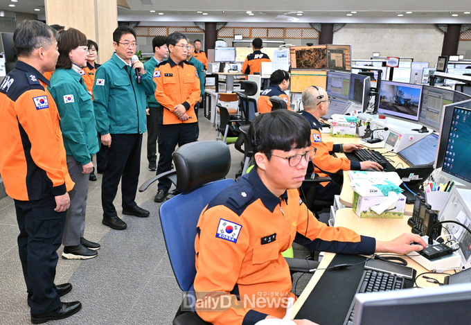 이철우 도지사, 道 종합상황실 및 119종합상황실 방문하여 근무자 격려