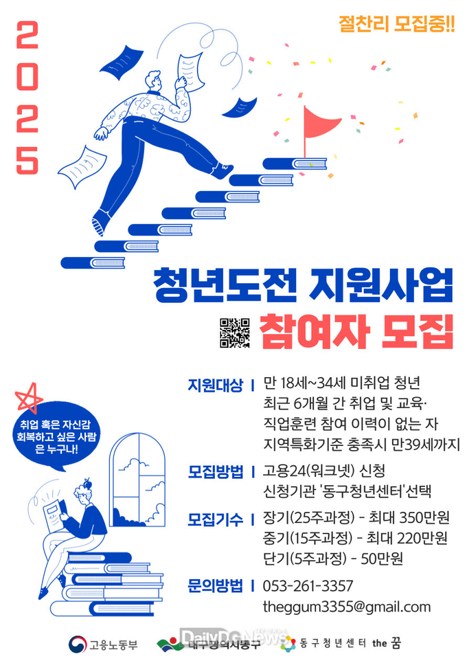 대구 동구청은 ‘2025년 청년도전 지원사업’ 참여자를 모집한다고 밝혔다. (사진=동구 제공)