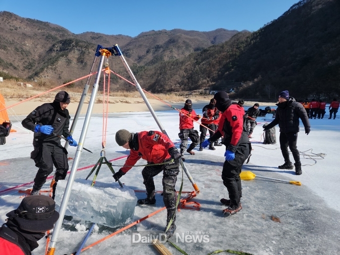 경북소방, 제2기 동계 수난구조 전문교육훈련 실시