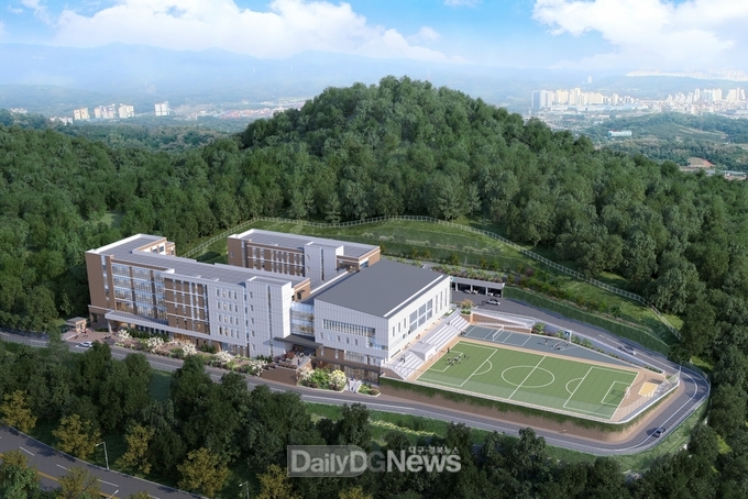 달성군. 달서중·고등학교 이전 조감도, (사진=달성군 제공)