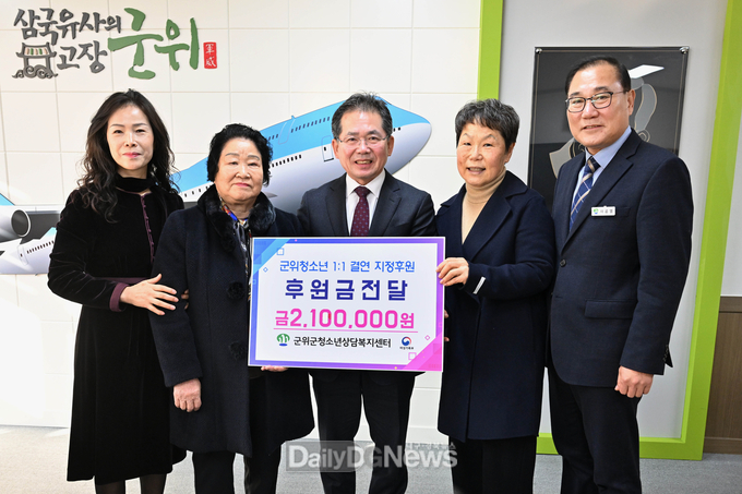 군위군청소년상담복지센터, 소외계층 청소년 1:1 지정 결연 후원 3년째 이어와
