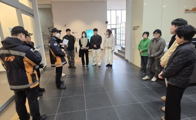 김천시시설관리공단, 시립박물관 합동소방훈련 실시