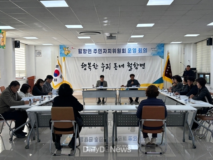 성주군 월항면, 주민자치위원회 회의 개최