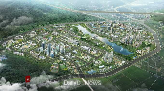 경산지식산업지구 조감도. (사진=대경경자청 제공)