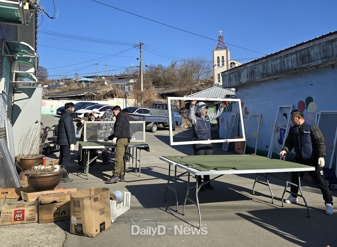 군위나루봉사단, 군위읍 수서1리 재능기부 봉사활동
