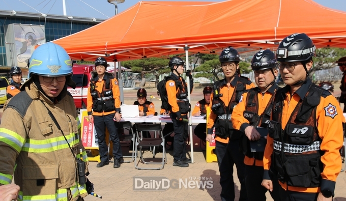 김천소방서, 대형화재 대비 ‘불시 긴급구조통제단 훈련’ 실시
