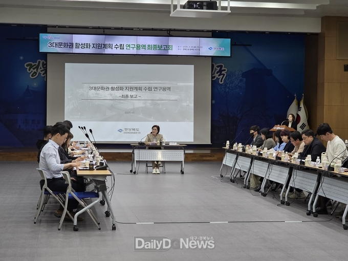 ‘3대문화권 활성화 지원계획 수립 연구용역’최종보고회 개최